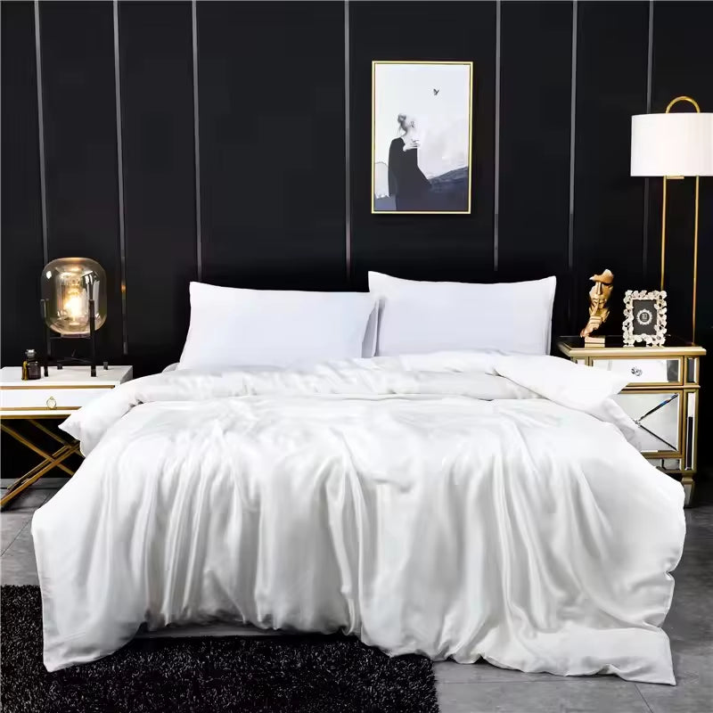 Eucalyptus Lyocell Bedding Set 1Pc Duvet Cover Summer Cooling Bamboo Bed Covers